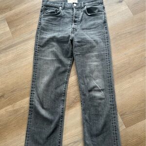 CDQ Grey Cropped Straight Jeans • 27